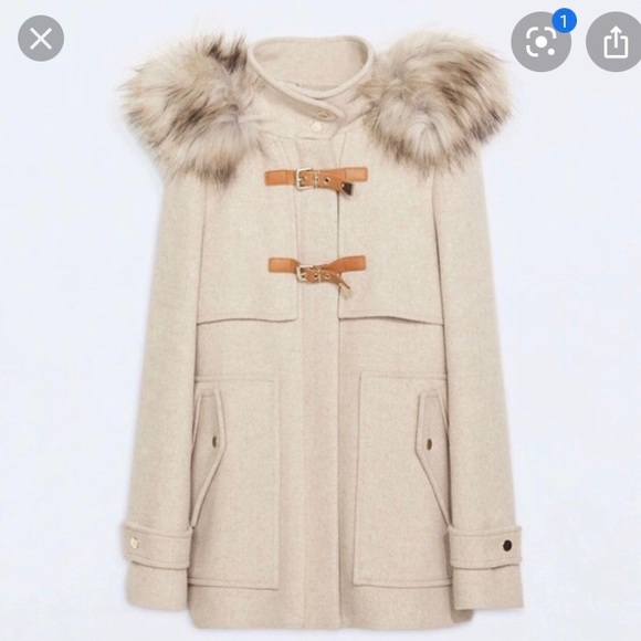 ZARA WOOL DUFFLE COAT! - Picture 1 of 6